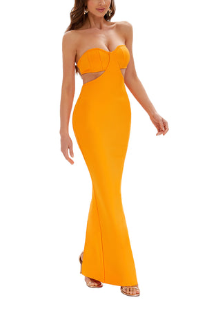 Vera Strapless Cut Out Bandage Dress