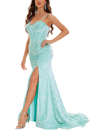 Gloria Mermaid Sequins Dress